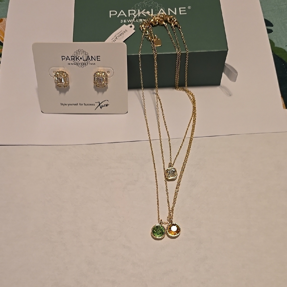 Park Lane Gold Necklace and Earring Set